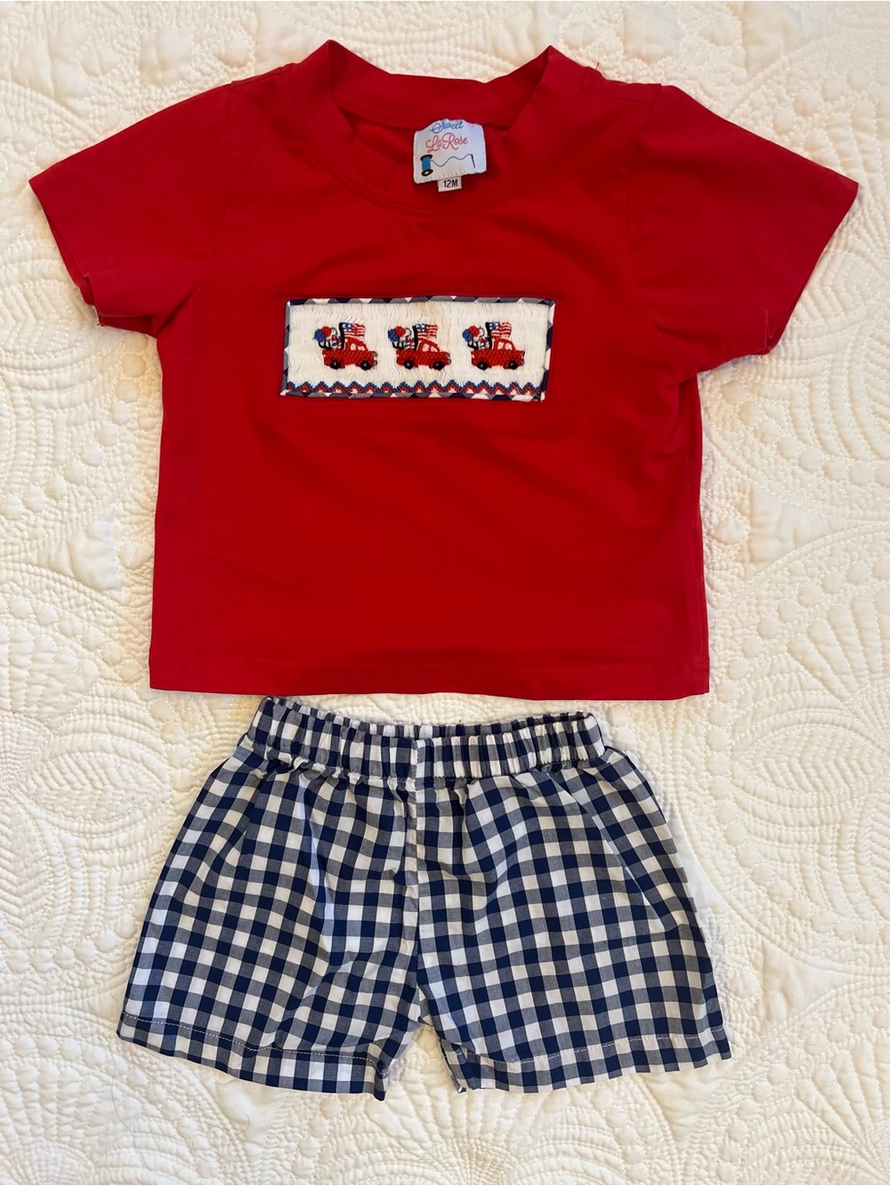 Smocked Tee & Short Set
